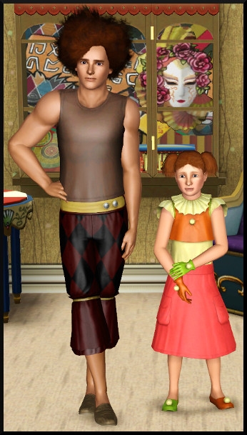 13 sims 3 store cirque celebration vetements coiffure homme enfant