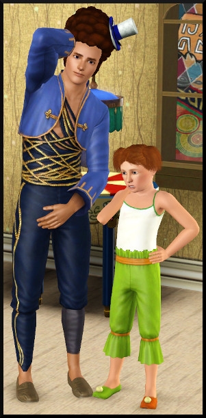 14 sims 3 store cirque celebration vetements coiffure homme enfant