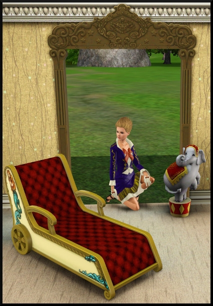 17 sims 3 store cirque celebration objets chaise longue arche elephant