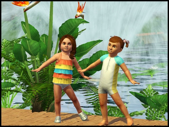 4 sims 3 store collection super surf &amp;amp; soleil maillot bain bambins