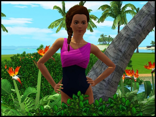 9 sims 3 store collection super surf &amp;amp; soleil maillot bain complet femme