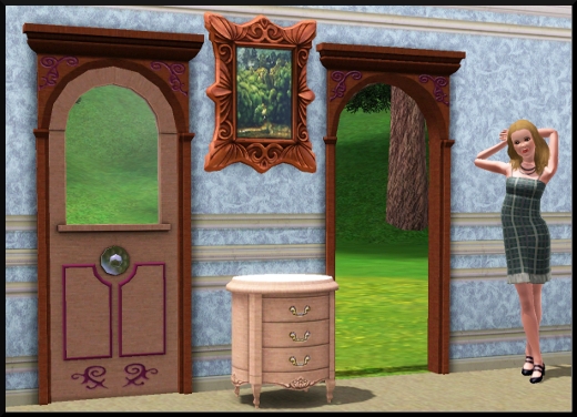 4 sims 3 store conte de fée salon tableau porte arche guéridon