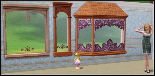 5 sims 3 store conte de fée salon fenetres vase