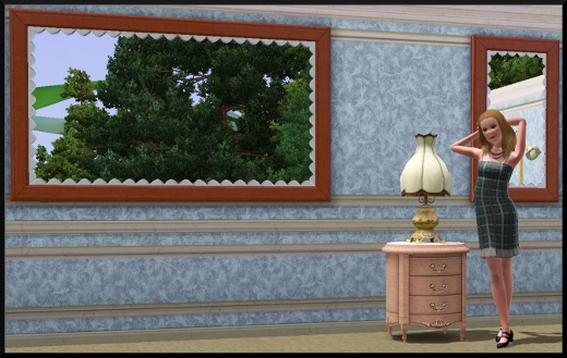 9 sims 3 store conte de fée chambre miroirs lampe guéridon