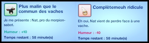 moodlet jouer au morpion contre une vache