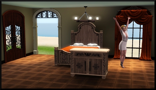 3 sims 3 store luxe de l'hacienda lit commode fenetre rideau