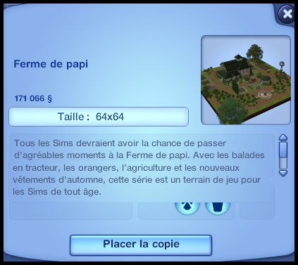 store ferme de papi tracteur prix du terrain