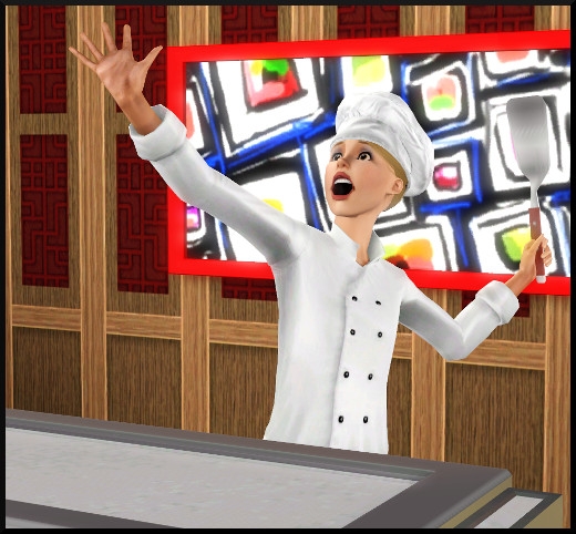 14  sims 3 store Salle à manger d'inspiration japonaise Itadakimasu !  Teppanyaki Chun et cie oeuf