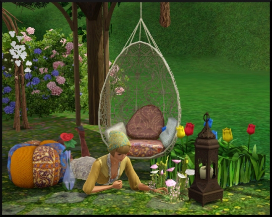 8 sims 3 store set jardin boheme Fleurs sauvages fantaisistes tulipe insouciantes merveilleuses intemporelles