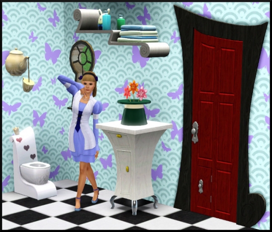 2 sims 3 store set a travers la longue vue salle de bain wc