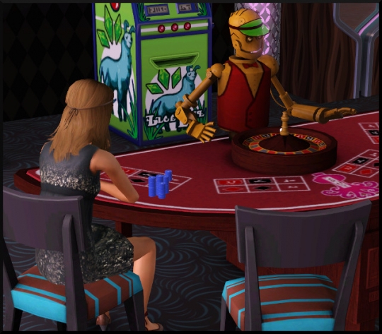 6 sims 3 store Lot Poker et roulette Doubler la mise  Table de roulette Faites vos jeux action
