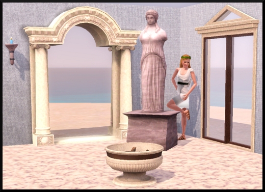 14 Sims 3 Store Physique Olympique objets arche statue feu de camp