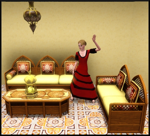 5 Sims 3 Store Mystique Marocaine canapé lampe table basse