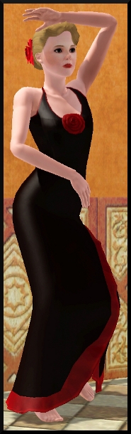 13 Sims 3 store captivante espagne Robe Rose du désert