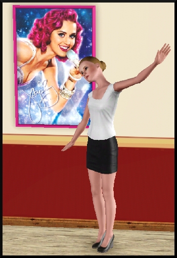 27 sims 3 store objet gratuit poster katy perry