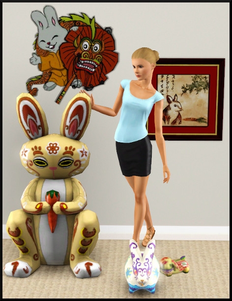 47 sims 3 store objets gratuits année du lapin