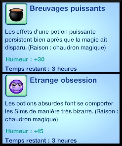 14 sims 3 store plus de magie Chaudron magique du seigneur Vladimir moodlet breuvage puissant obsession etrange