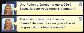 15 sims 3 store plus de magie Chaudron magique du seigneur Vladimir message potion emotion