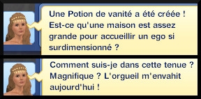 24 sims 3 store plus de magie Chaudron magique du seigneur Vladimir message potion vanité