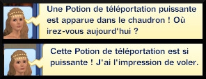 29 sims 3 store plus de magie Chaudron magique du seigneur Vladimir message potion teleportation