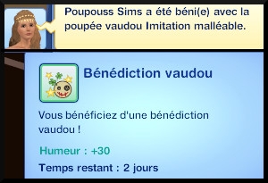 41 sims 3 store plus de magie  Poupée vaudou Imitation malléable message mooldet benir