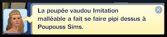 46 sims 3 store plus de magie  Poupée vaudou Imitation malléable message faire pipi