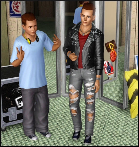 7 sims 3 store 100 punk tenues adolescent homme adulte dechire