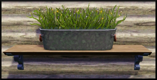 4 Sims 3 StoreCuisine et salle à manger Rustique à l'ancienne sculpture étagère de plantes