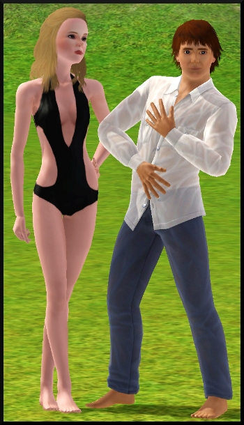 11 Sims 3 Store Sable Surf et Soleil la vie est une plage maillot une pièce vetement mouillé