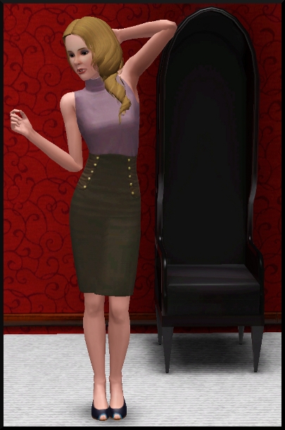 6 Sims 3 Store Tenues et coiffures fantaisistes Boutonnée