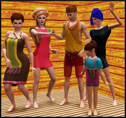 15 sims 3 store Collection Inspiration africaine