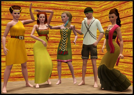 16 sims 3 store Collection Inspiration africaine