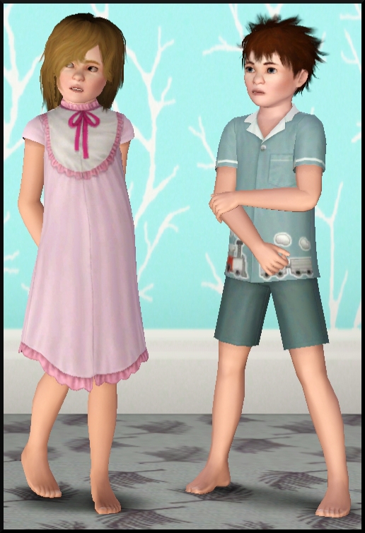 6 sims 3 store vetement enfants luxe vetement chemise de nuit classique pyjama tchoutchou