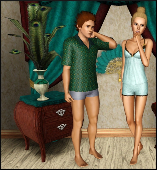 1 sims 3 store vie de plaisir vetement interieur luxe pyjama homme femme