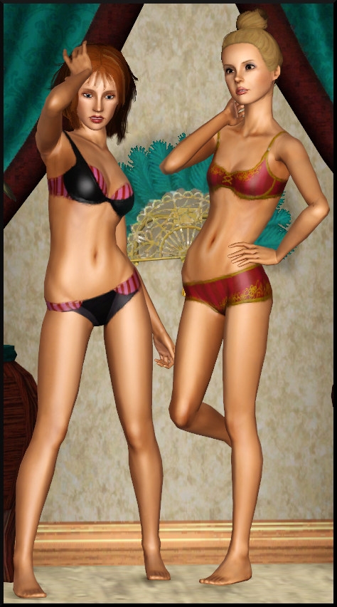 4 sims 3 store vie de plaisir vetement interieur luxe ensemble culotte soutien gorge femme 1