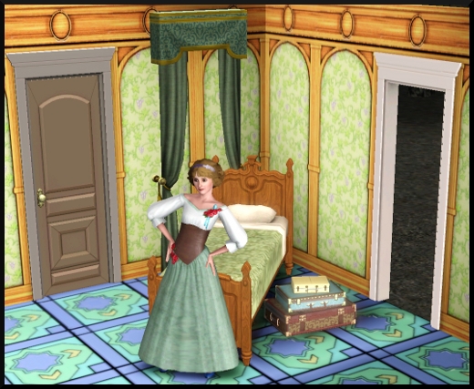 sims 3 store vie royale chambre lit une place rideau