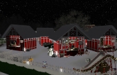 Marché de Noà«l la nuit