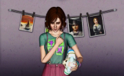 Triste nÂ°2 - Pose debout, triste -