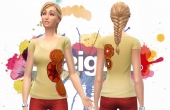 T Shirt Jaune - Mannequin Amélie Countraud par Fuyaya