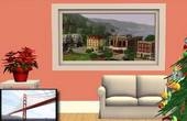 Set de 16 tableaux de paysages des mondes Sims 3