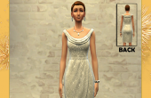 Robe argentée femme