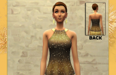 Blouse dorée femme