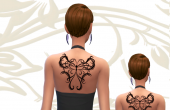 Animals Tattoo Tribal - Papillon