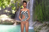 Maillot de bain géométrie 3