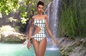 Maillot de bain géométrie 4