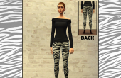 Imprimé Zèbre Legging