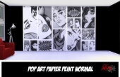 Pop Art Noir et Blanc Murs Normal