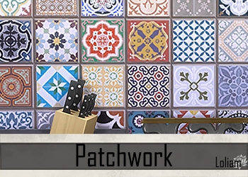 Set  murs et sols "Patchwork"