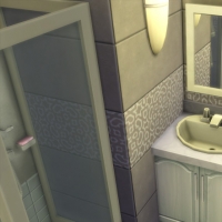 Mas Provencal Sims 4  Salle d'eau de la suite parentale