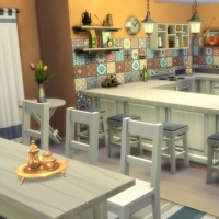 Mas Provencal Sims 4 Cuisine  salle à  manger